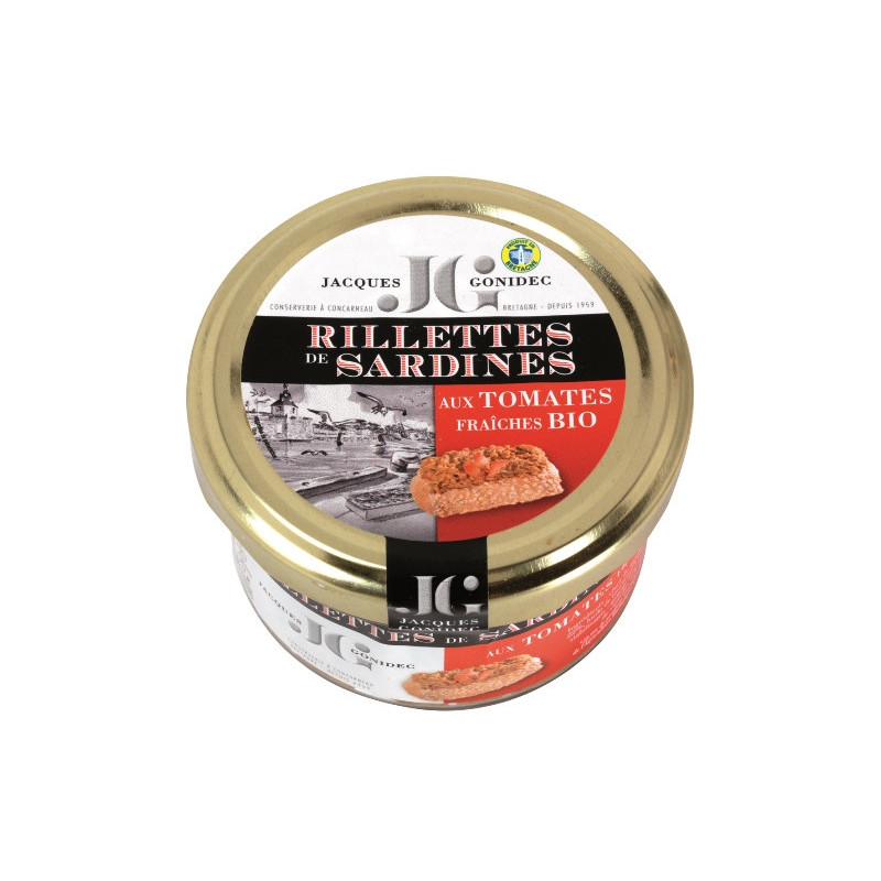 Rillettes sardines aux tomates bio 90g