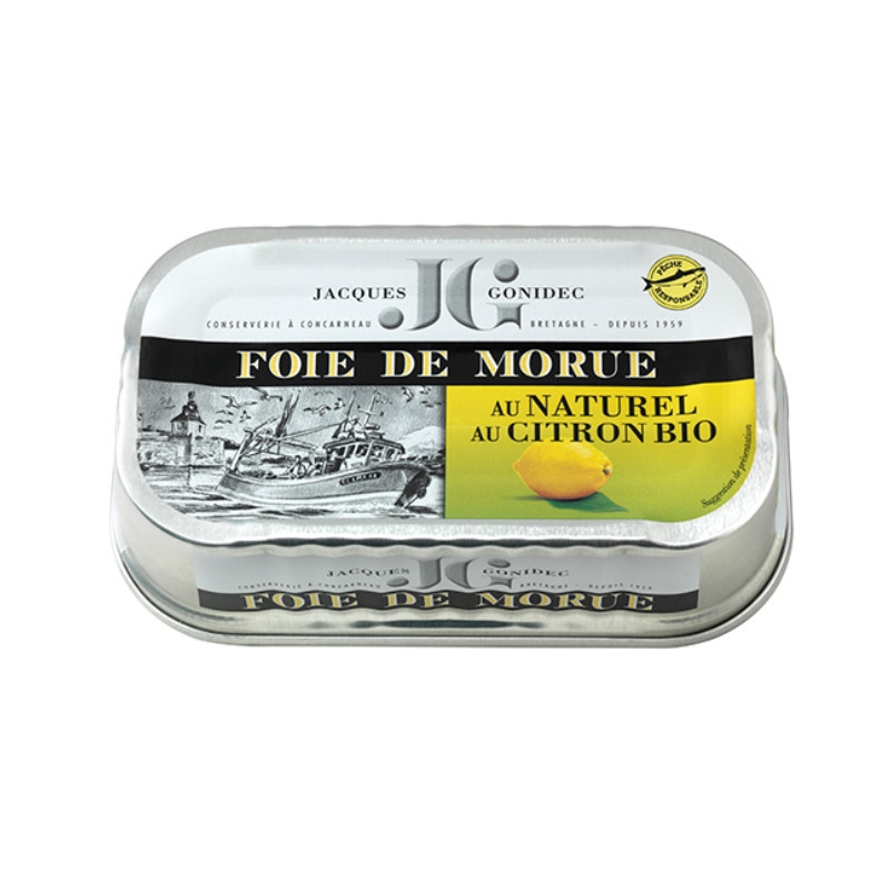 Foie de morue au citron 120g