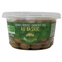 Olives vertes entières au...