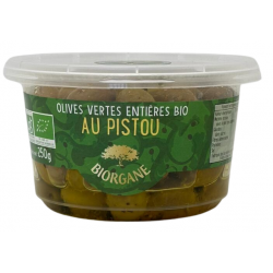 Olives vertes entières au...