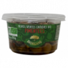 Olives vertes entières pimentées en pot, 250g