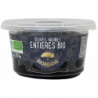 Olives noires entières natures en pot, 250g