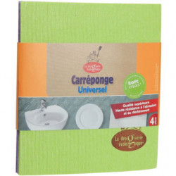 Carré éponge cellulose x4