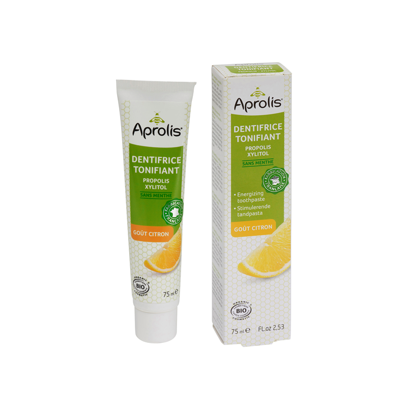 Dentifrice tonifiant à la propolis et xylitol goût citron 75ml