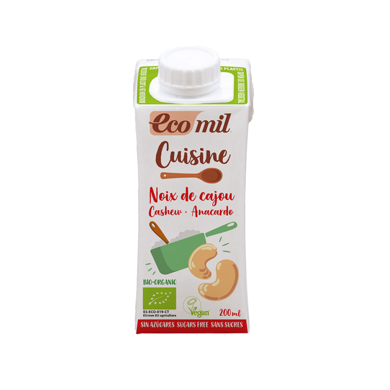 Crème cuisine aux noix de cajou sans sucre 200ml