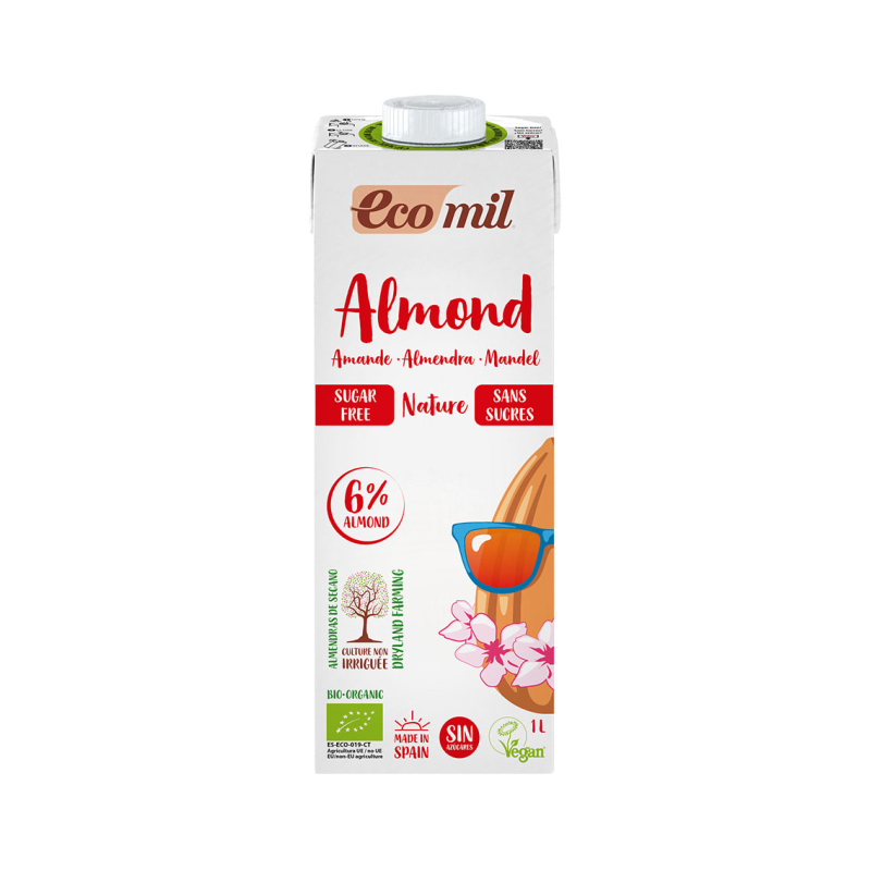 Lait d'amande nature sans sucres 1l