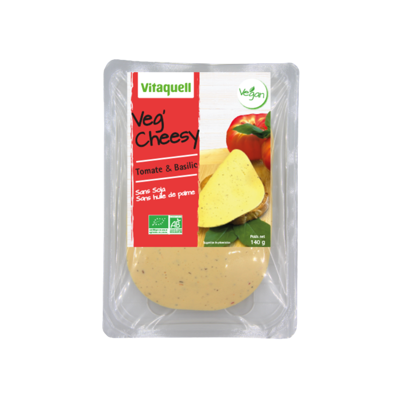 Tranche tomate et basilic végan 140g