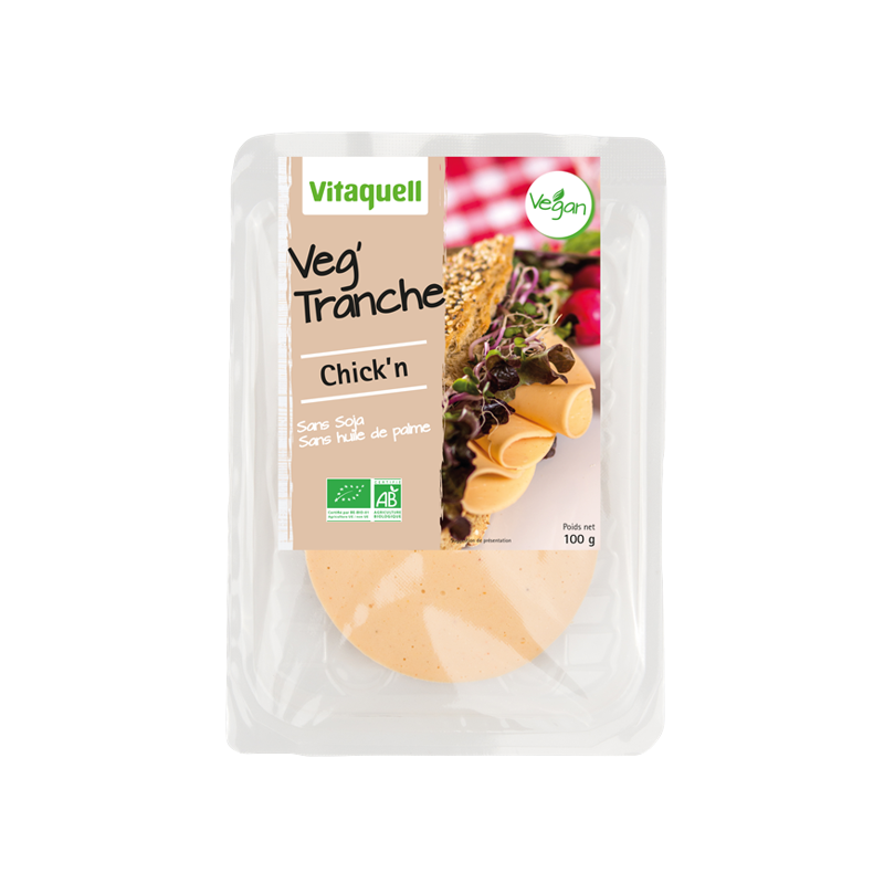 Tranche saveur chick'N" végan 100g"