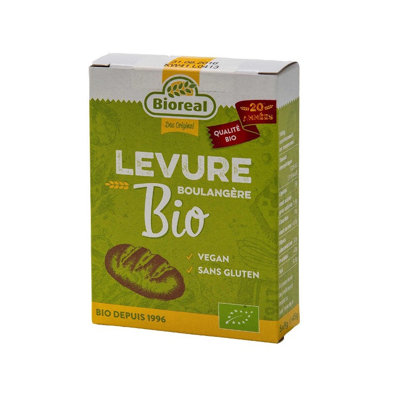 Levure boulangère déshydratée 5x9g