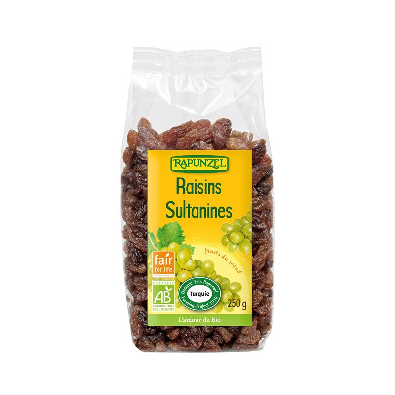 Raisins secs sultanines Fair for Life 250g