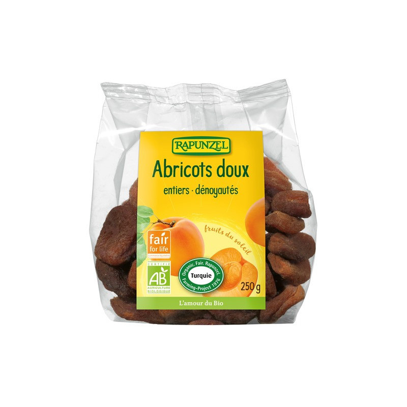 Abricots secs entiers sachet Fair for Life 250g