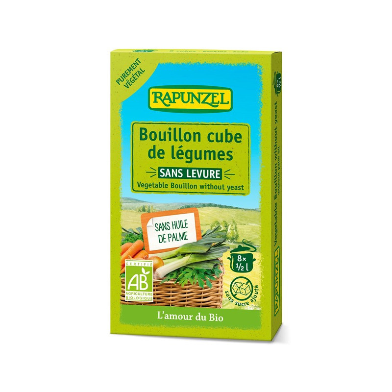 Bouillon cube de légumes sans levure 80g