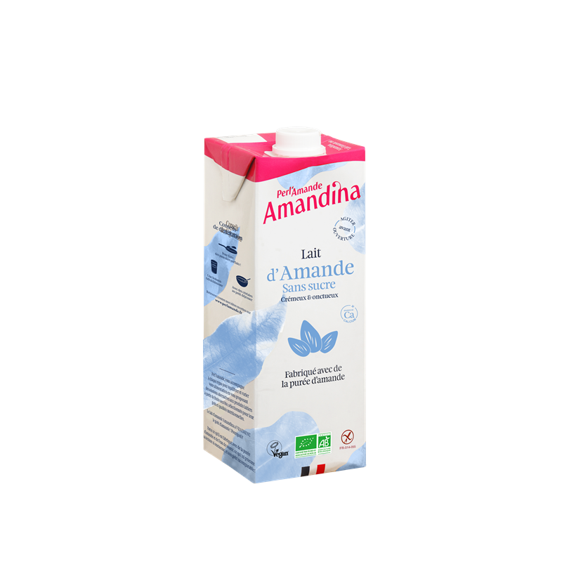 Boisson d'amande sans sucre, Amandina 1L