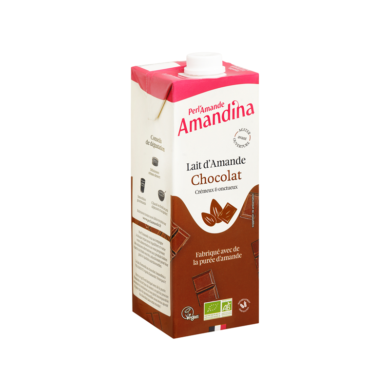 Lait d'amande au chocolat, Amandina chocolat 1L