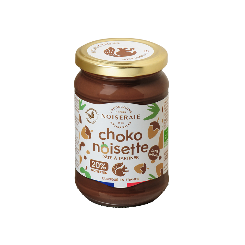 Pâte à tartiner choko noisette, noisette 20%, 300g