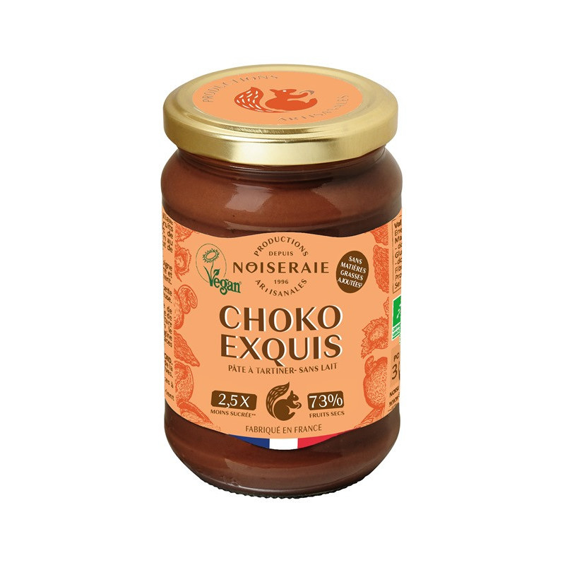 Pâte à tartiner chokoexquis cajou, noisette, cacao, amande 300g