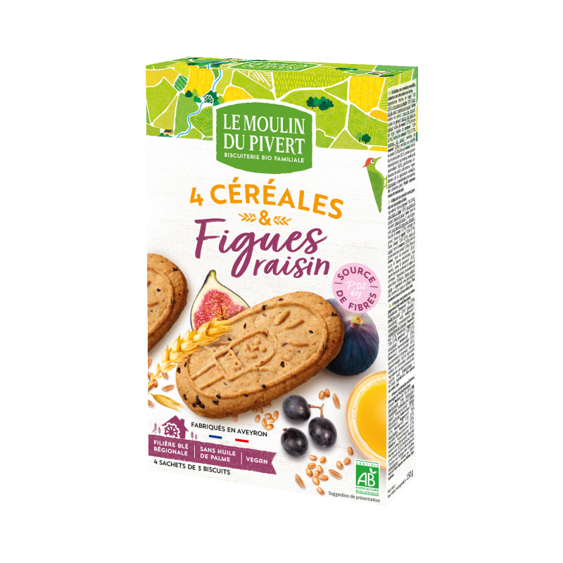 P'tit déj figues raisins & graines 190g, végan