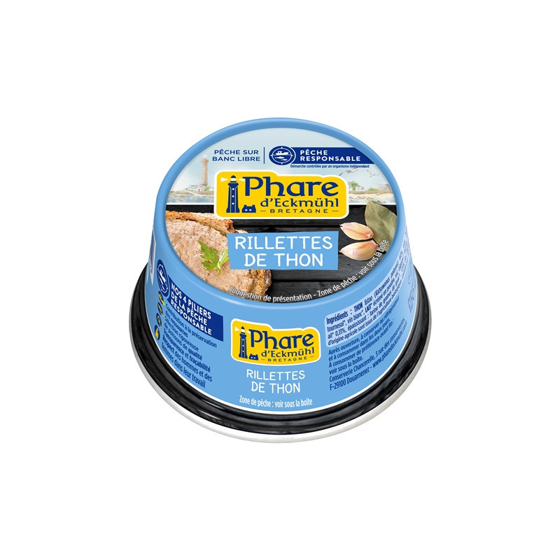 Rillettes de thon listao pêche responsable" 120g"