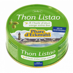 Thon listao pêche responsable" à l'huile d'olive vierge extra 104g (PNE) 160g"