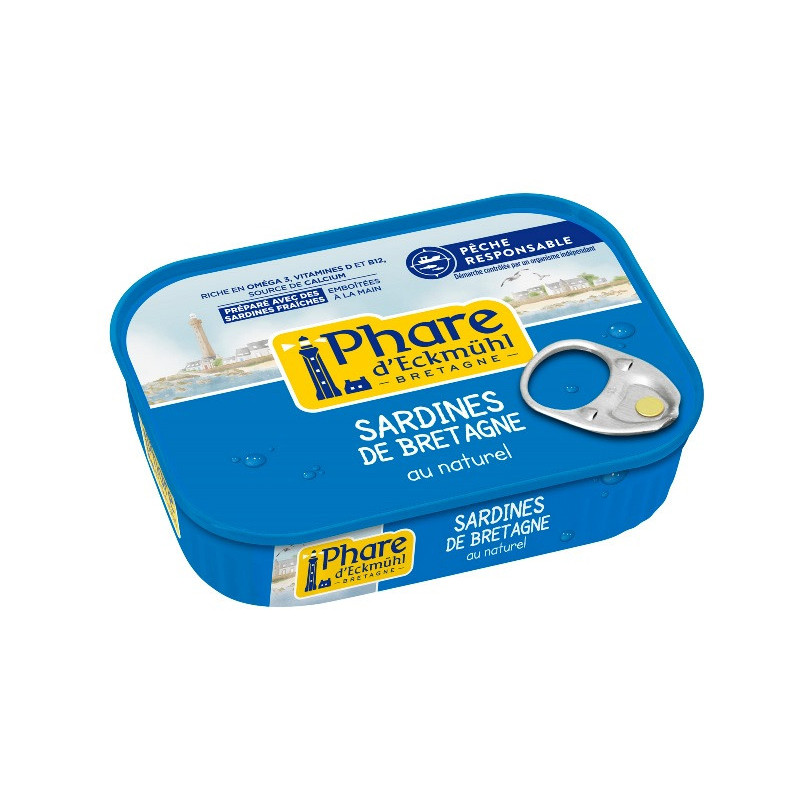 Sardine pêche responsable" au naturel 135g (95g PNE)"