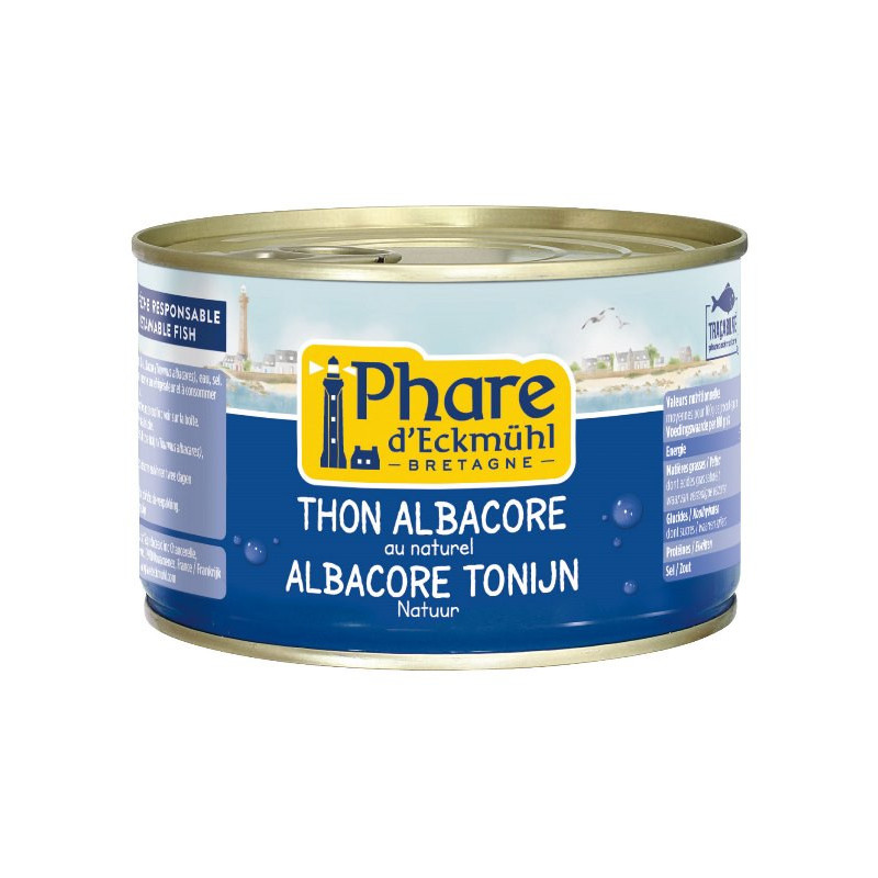 Thon albacore pêche responsable" au naturel 280g (PNE)"