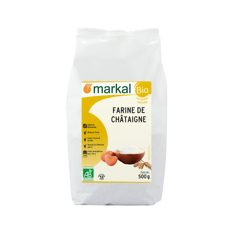 Farine de châtaigne 500g à la meule de pierre