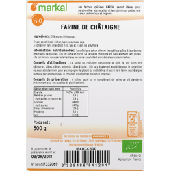 Farine de châtaigne 500g à la meule de pierre