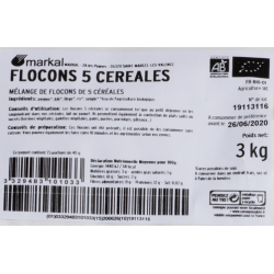 Flocons 5 céréales 3kg