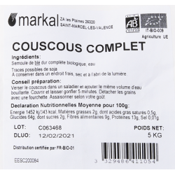 Couscous complet 5kg