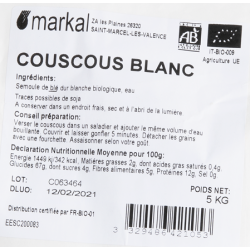 Couscous blanc 5kg