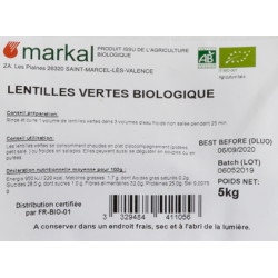 Lentille verte 5kg