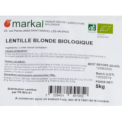 Lentille blonde 5kg