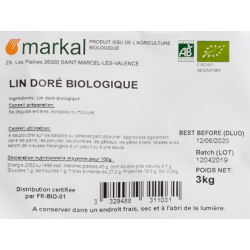 Graines de lin doré 3kg