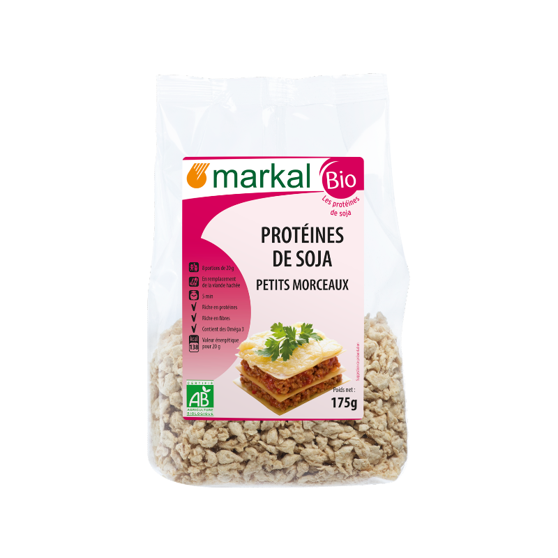 Soja texturé 175g (petits morceaux)