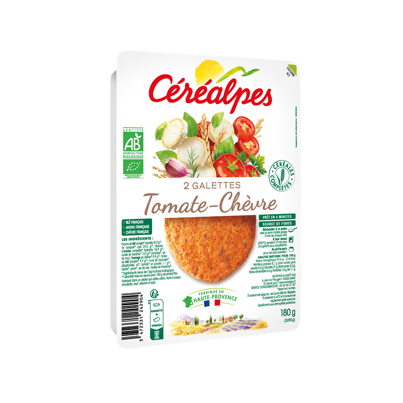 Galette tomate et chèvre 2x90g