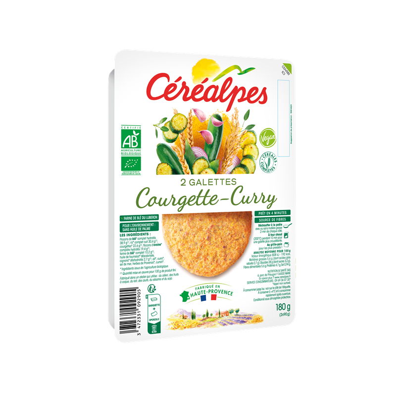 Galette courgette-curry 2x90g