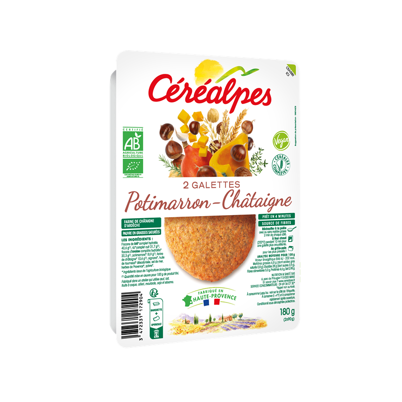 Galette potimarron-châtaigne 2x90g