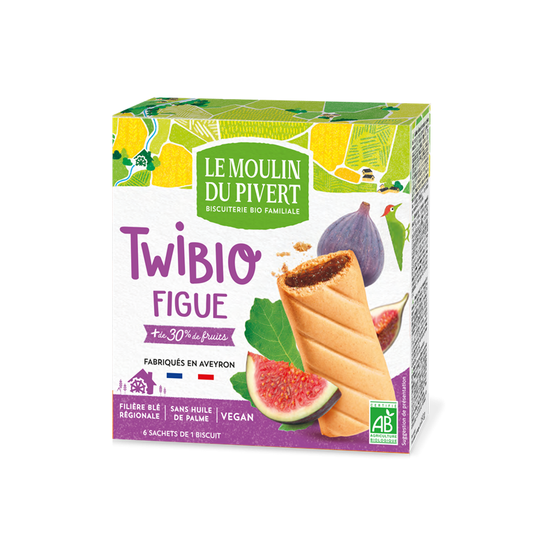 Twibio fourré figue 150g, végan