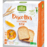 Biscottes à la farine bise à l'huile d'olive 270g, végan