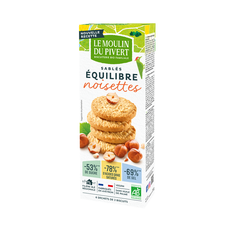 Equi'libre noisettes 150g, végan