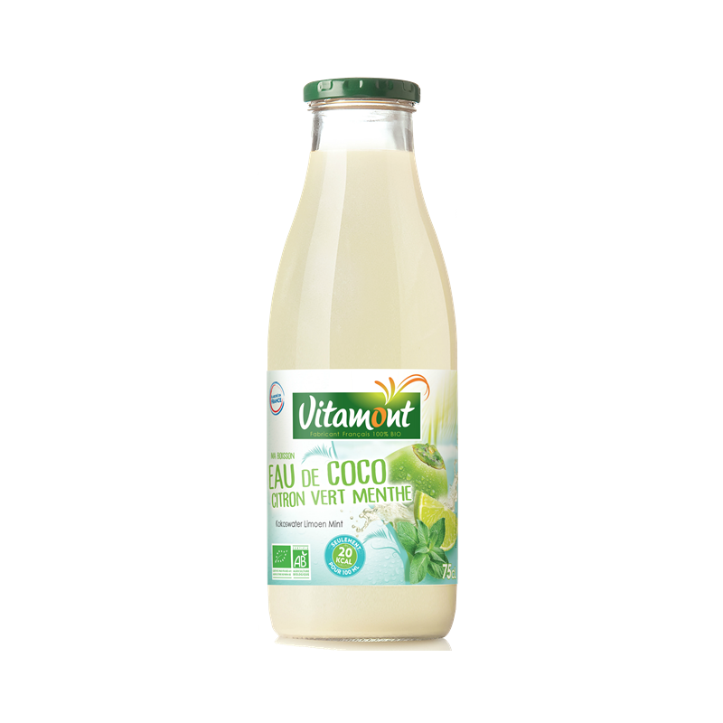 Eau de coco citron vert, menthe 75cl