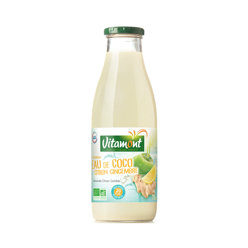 Eau de coco citron, gingembre 75cl