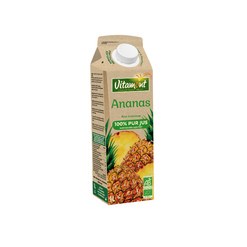 Tétra pur jus d'ananas 1l