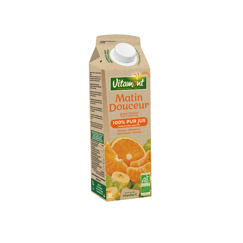 Tétra matin douceur (orange, clémentine, raisin blanc, banane) 1l