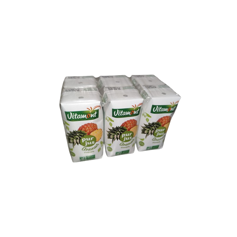 Tétra pur jus ananas 20cl, pack de 6