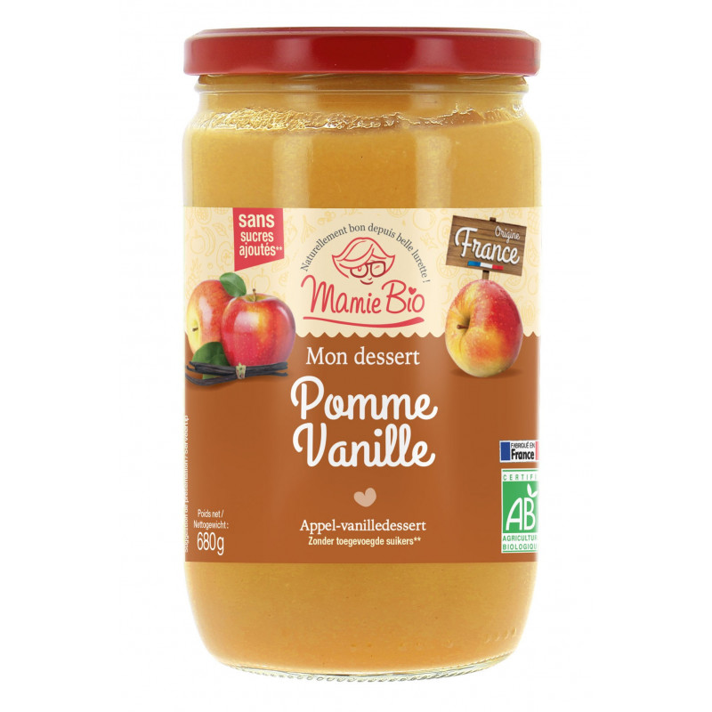 Dessert pomme vanille 680g