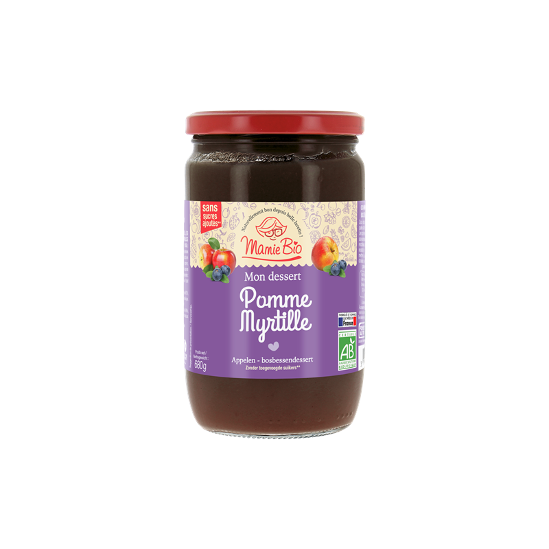 Dessert pomme myrtille 680g