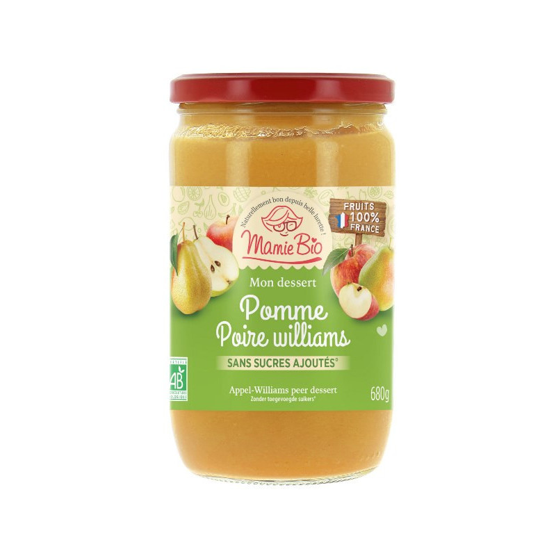 Dessert pomme poire william 680g