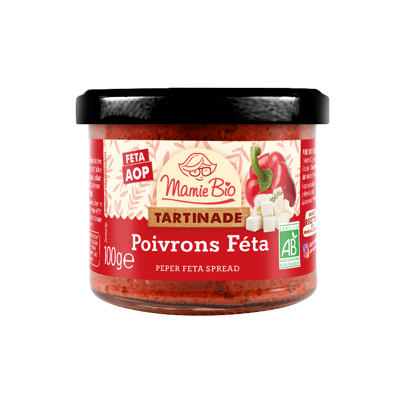 Tartinade poivron feta AOP 100g