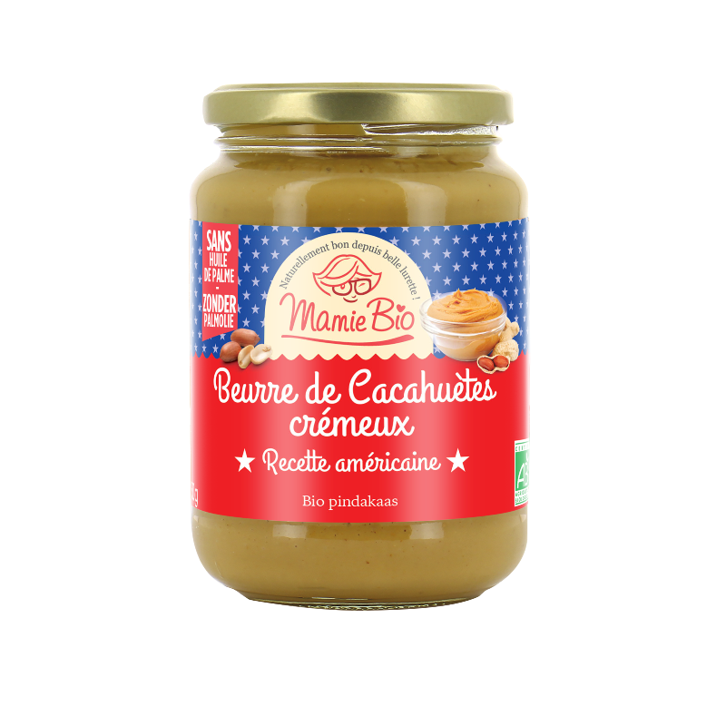 Beurre de cacahuètes crémeux, recette américaine 500g